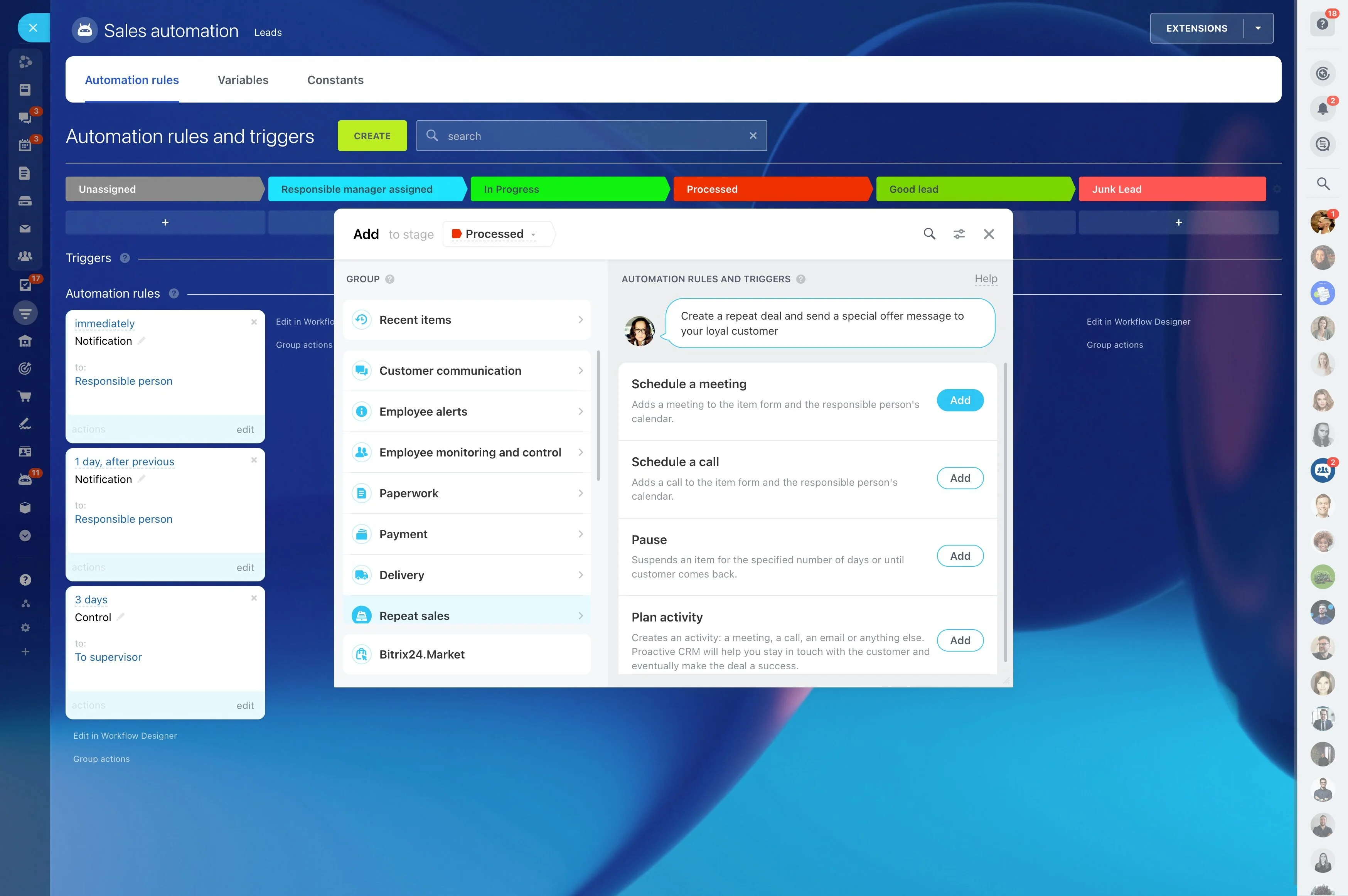 Mandatsverwaltung in Bitrix24